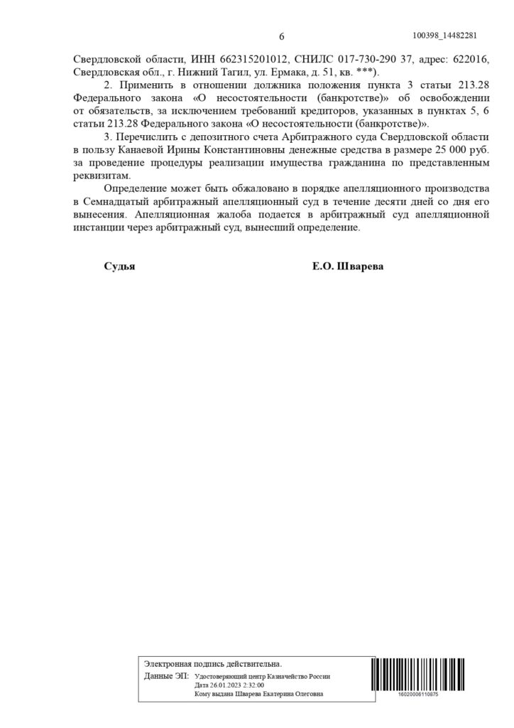 Выигранные дела ЮК Доверие