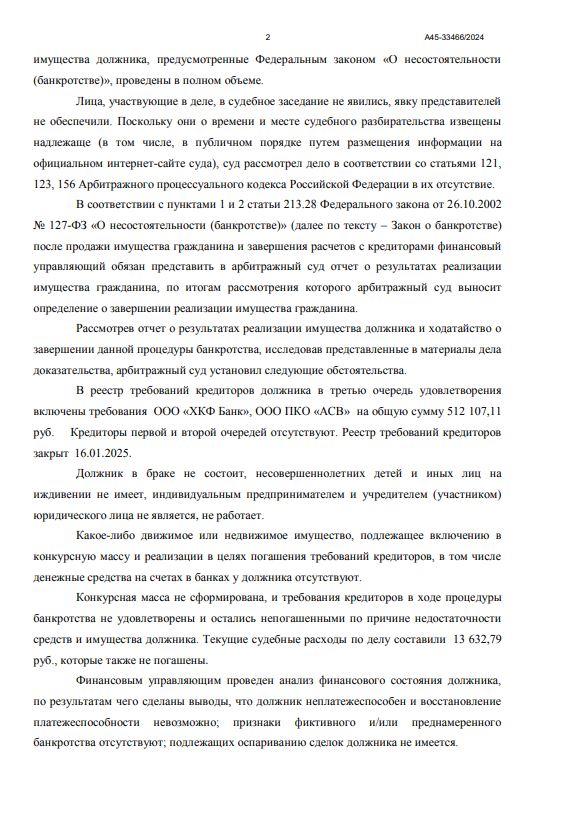 Выигранные дела ЮК Доверие